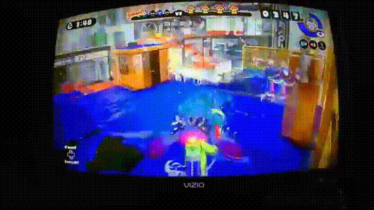 Shannon playing Splatoon in an original 2016 animated gameplay clip