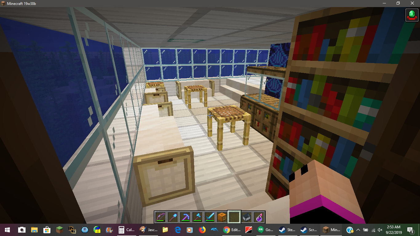 Other end of the living area I created.